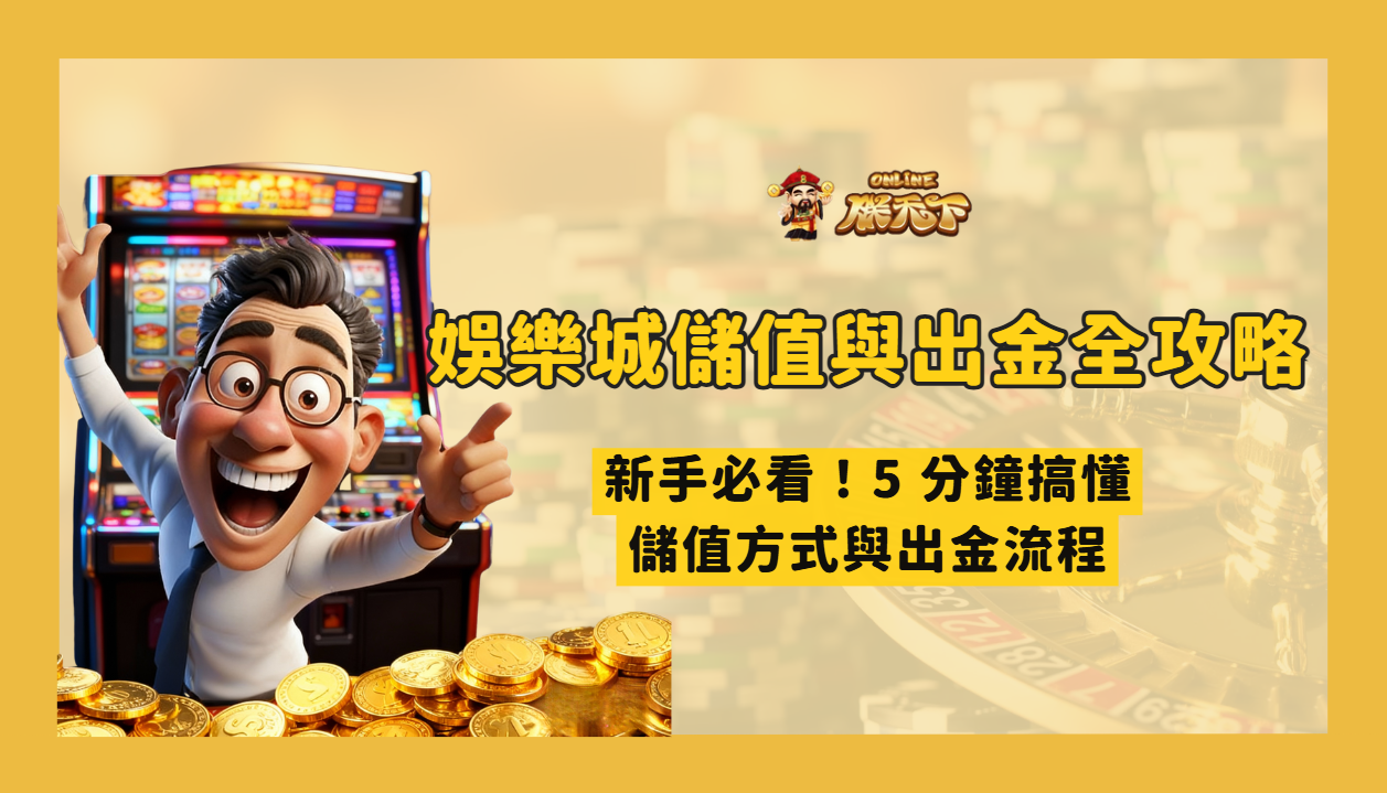 【娛樂城儲值與出金全攻略】新手必看！5 分鐘搞懂儲值方式與出金流程（2026 最新）
