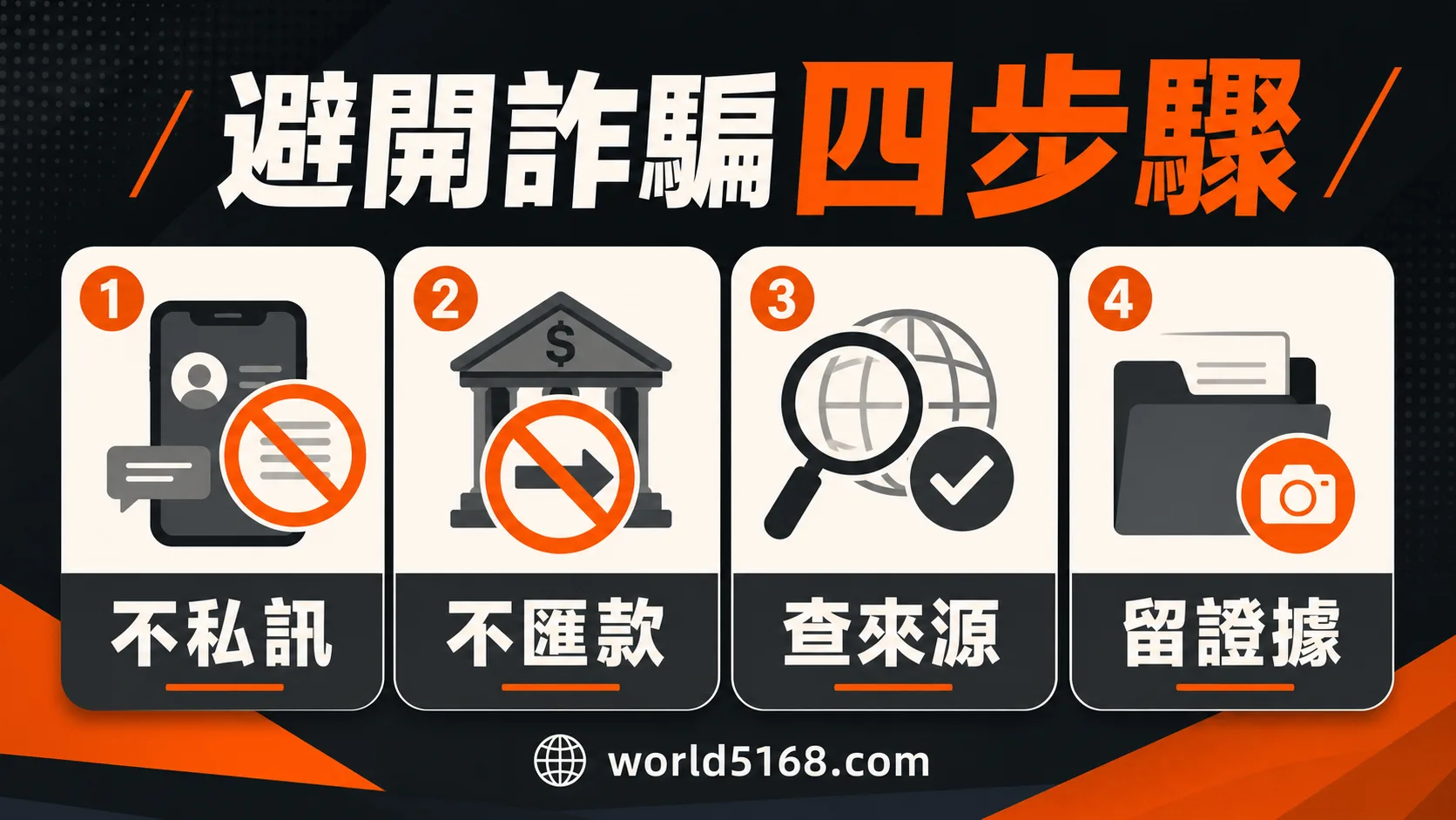 避開娛樂城詐騙,包含不私訊、不匯款、查來源與留證據