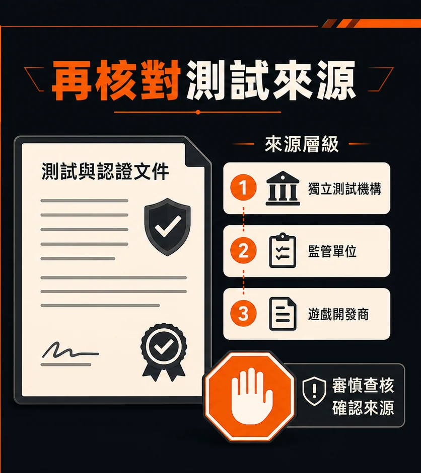 老虎機 RNG 隨機機制怎麼看?遊戲資訊與測試文字的判讀順序的查核與停止點流程示意