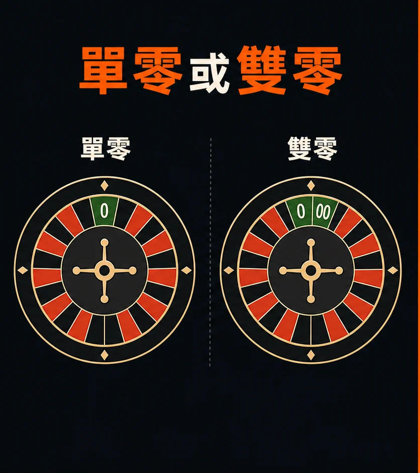 歐式與美式輪盤差在哪?單零、雙零與桌規版本的閱讀方式的閱讀順序示意